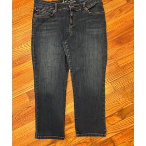 INC International Concepts Mid-Rise Skinny Leg Cropped Stretch Jeans – Size 12